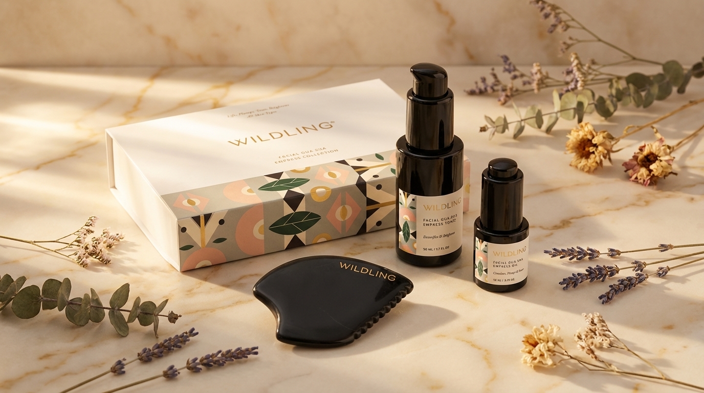 Wildling Empress Collection — sistema completo de gua sha facial